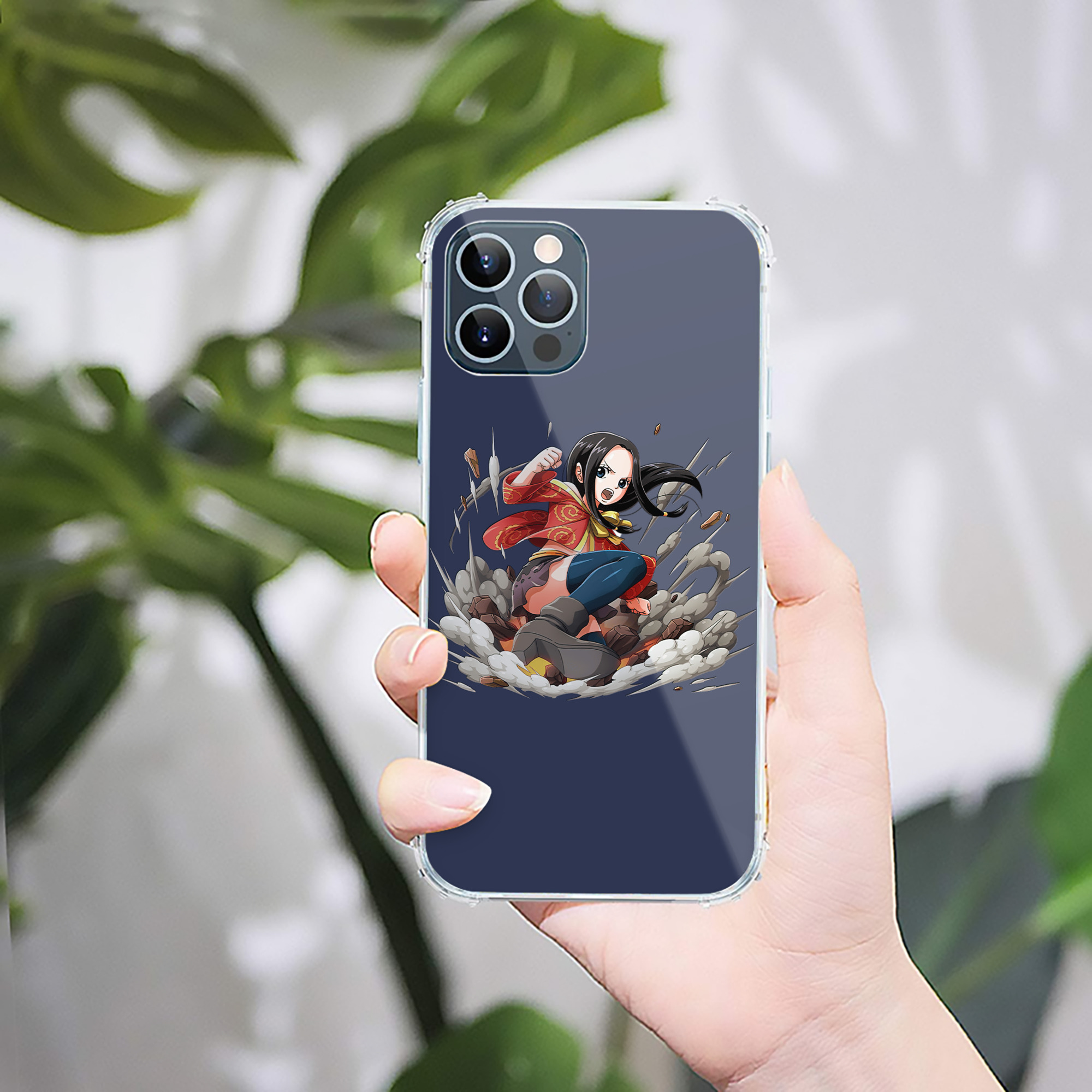 （画像用） ワンピース ボア・ハンコック ONE PIECE Boa·Hancock 【iPhone 12シリーズ対応】透明スマホケース（クリアソフトケース）